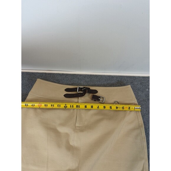 Lauren Ralph Lauren Skirt Green Tag Khaki Size 8 Womens EUC Buckles - Picture 6 of 8